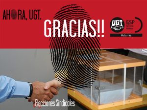 UGT gana las elecciones entre el personal laboral de la Administración General del Estado tanto en asturias como en el resto del Estado