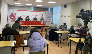 Rueda de prensa de ACAIP-UGT datos sobre vacantes y ocupación en el Centro Penitenciario de Asturias