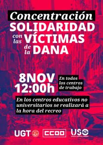 Concentración solidaria DANA