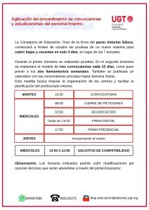 Nuevo procedimiento convocatorias